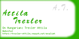 attila trexler business card